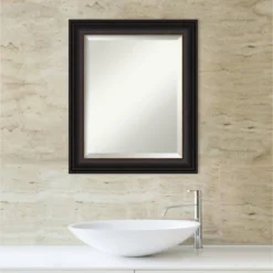 Trio Oil Rubbed Framed Bathroom Vanity Wall Mirror Bronze - Amanti Art -Bathroom Accessories Store GUEST 00910ede ae36 4b3b b49c ec66413b6163
