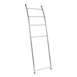 Juvale 59 Inch 4-Rung Wall Leaning Towel Rack, Holder & Stand, Blanket Ladder For Bathroom Decor, Oval Tube Chrome Metal -Bathroom Accessories Store GUEST 00b99318 1bfe 43aa 8eaf d4fe68f72fa4