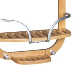 NeverRust LockTop Aluminum And Bamboo Over The Shower Caddy Satin Chrome - Zenna Home -Bathroom Accessories Store GUEST 0217ec09 ed6d 406a bd76 3ec43f2ca430