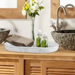 Marble Patterned Amenity Tray - Nu Steel -Bathroom Accessories Store GUEST 030ccb18 30db 4142 84df 09f2db365199