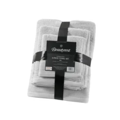 6pc Antimicrobial Nuage Cotton Tencel Blend Towel Set - Beautyrest -Bathroom Accessories Store GUEST 03bee046 addf 465b 9626 a3e0c847cffb