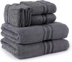 Noble House Ultra Soft 100% Cotton Extra Heavy & Absorbent Hotel & Spa Feel 6pc Bath Towel Set Bathroom 2 Bath Towels 2 Hand Towels 2 Washcloths -Bathroom Accessories Store GUEST 060839c1 41e6 40e4 af88 165e25330654
