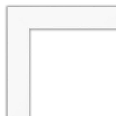 24" X 30" Non-Beveled Cabinet Bathroom Wall Mirror White - Amanti Art 4 24" X 30" Non-Beveled Cabinet Bathroom Wall Mirror White - Amanti Art - Image 2