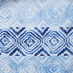 Kali Diamonds Shower Curtain Blue - Saturday Knight Ltd.