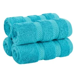 American Soft Linen 4 Pack Washcloth Set, 100% Cotton Washcloth Hand Face Towels For Bathroom And Kitchen -Bathroom Accessories Store GUEST 09973f34 e822 4b6e bfe0 796f44820b00