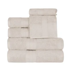 Classic Plush Absorbent 6-Piece Towel Set By Blue Nile Mills -Bathroom Accessories Store GUEST 09d63232 5320 400c a765 d206cb042ac0