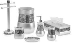 Creative Scents Brushed Nickel Wastebasket -Bathroom Accessories Store GUEST 0bea77f2 9918 4051 a43e 5e66c81fa329