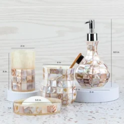 Creative Scents Decorative Mother Of Pearl Bathroom Accessories Set 13 Creative Scents Decorative Mother Of Pearl Bathroom Accessories Set -Bathroom Accessories Store GUEST 0bfe40a9 e35f 4a1f 8d60 a41d36370acc