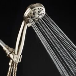 Six Setting High Pressure Luxury Hand Shower With 6' Hose Brushed Nickel - AquaDance -Bathroom Accessories Store GUEST 0c598569 904a 40f3 b43f ed2505c5de0c