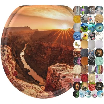 Sanilo Round Molded Wood Toilet Seat With No Slam, Slow, Soft Close Lid, Stainless Steel Hinges, Unique Fun Decorative Design, Vintage Wood Grain 19 Sanilo Round Molded Wood Toilet Seat With No Slam, Slow, Soft Close Lid, Stainless Steel Hinges, Unique Fun Decorative Design, Vintage Wood Grain - Image 17