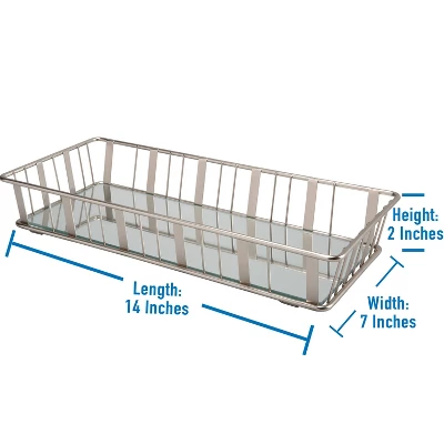 Aristo Vanity Tray With Mirror Silver - Laura Ashley 4 Aristo Vanity Tray With Mirror Silver - Laura Ashley - Image 2