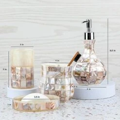 Creative Scents Decorative Mother Of Pearl Bathroom Accessories Set 11 Creative Scents Decorative Mother Of Pearl Bathroom Accessories Set -Bathroom Accessories Store GUEST 0eb354da 5a88 4286 a1ca 29b6d17ccb27