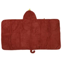 Unique Bargains Soft Absorbent Coral Fleece Hooded Towel For Bathroom Classic Design 53"x31" Wine Red 1 Pc -Bathroom Accessories Store GUEST 102efb91 191f 4c48 bce5 88b9fc1ad9aa