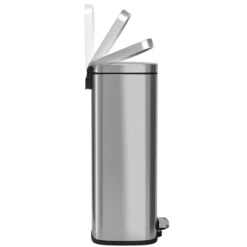 ITouchless Step Pedal Kitchen Trash Can With AbsorbX Odor Filter And Removable Inner Bucket 8 Gallon Rectangular Stainless Steel -Bathroom Accessories Store GUEST 10a30562 21ee 4b4d 8255 0d53280731c6