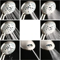 High Pressure 50 Mode Rain And Handheld Three Way Shower Head Combo Nickel - Aquabar 14 High Pressure 50 Mode Rain And Handheld Three Way Shower Head Combo Nickel - Aquabar -Bathroom Accessories Store GUEST 10d31fd8 446f 4b4b a8d0 ce98affc007c