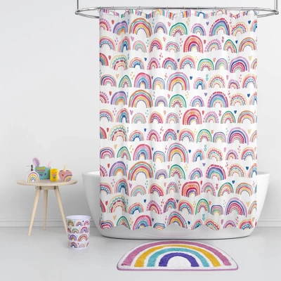 3pc Rainbow Hearts Bathroom Accessories Set - Allure Home Creations 15 3pc Rainbow Hearts Bathroom Accessories Set - Allure Home Creations - Image 13