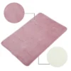 Unique Bargains Polyester Machine Washable Bathroom Mat Pink 31.5"x19.69" -Bathroom Accessories Store GUEST 133e0dfd 0cd2 4f4a b615 07fd48445293