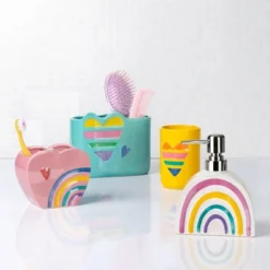 3pc Rainbow Hearts Bathroom Accessories Set - Allure Home Creations 27 3pc Rainbow Hearts Bathroom Accessories Set - Allure Home Creations -Bathroom Accessories Store GUEST 14ec4420 f75f 4755 bafd 4b16e3f3226c