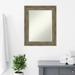 Amanti Art Alexandria Petite Bevel Wood Bathroom Wall Mirror -Bathroom Accessories Store GUEST 168cef64 a09b 4bdc a749 f3bfc171414d
