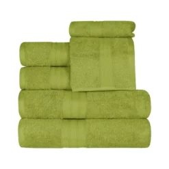 Classic Plush Absorbent 6-Piece Towel Set By Blue Nile Mills -Bathroom Accessories Store GUEST 196ea1c9 0b26 45fe b3cc 17546e321acd