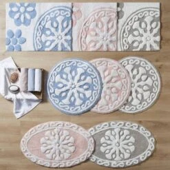 Tunisia Medallion Cotton Tufted Bath Rug -Bathroom Accessories Store GUEST 19dbd5f2 b61e 4253 819f 20223b83d5ba