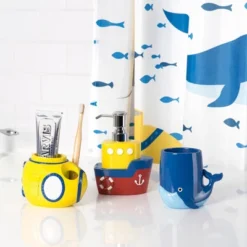 3pc Submarine Bath Accessories Set - Allure Home Creations -Bathroom Accessories Store GUEST 1ae7b039 29d0 4fa2 bdb7 9ac0880d57a8