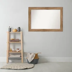 42" X 30" Non-Beveled Owl Wood Bathroom Wall Mirror Brown - Amanti Art -Bathroom Accessories Store GUEST 1bf4b3b3 8462 4967 be0f d333bb2fae4b