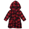 Hudson Baby Infant Plush Animal Face Bathrobe, Red Black Plaid, 0-9 Months -Bathroom Accessories Store GUEST 1c8cda70 6f33 4699 8921 e1ea4b2fe449