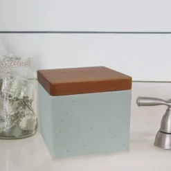 Concrete Bathroom Vanity Countertop Storage Organizer Canister Jar - Nu Steel 9 Concrete Bathroom Vanity Countertop Storage Organizer Canister Jar - Nu Steel -Bathroom Accessories Store GUEST 1da3e888 77a2 4159 8dbb c09db989a121