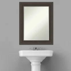 Amanti Art Shipwreck Greywash Petite Bevel Bathroom Wall Mirror 29.5 X 23.5 In. -Bathroom Accessories Store GUEST 1f0fe6be 644f 4427 bdc7 c5988f236754
