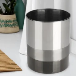 Triune 3-Tone Bathroom Wastebasket - Nu Steel -Bathroom Accessories Store GUEST 1f96ee56 5755 4075 8f60 5249c7c0a03a