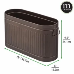 MDesign Decorative Metal Toilet Paper Stand With Storage For 6 Rolls -Bathroom Accessories Store GUEST 239d4181 e309 444a aa71 ea1cc5158974