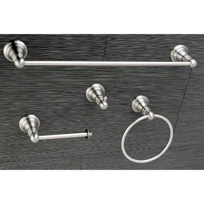 4pc American Classic Bathroom Accessory Set Brushed Nickel - Kingston Brass 4 4pc American Classic Bathroom Accessory Set Brushed Nickel - Kingston Brass - Image 2