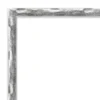 Amanti Art Scratched Wave Chrome Petite Bevel Bathroom Wall Mirror 26 X 20 In.