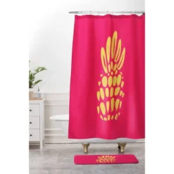Allyson Johnson Pineapple Bath Rugs And Mats Pink 24" X 36" - Deny Designs -Bathroom Accessories Store GUEST 27061aa0 00e1 40f0 a534 169ccaebd09d