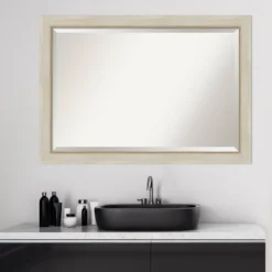 40" X 28" Parthenon Framed Bathroom Vanity Wall Mirror Cream - Amanti Art -Bathroom Accessories Store GUEST 277b649b 45e0 449f 923d 92ada64639b0