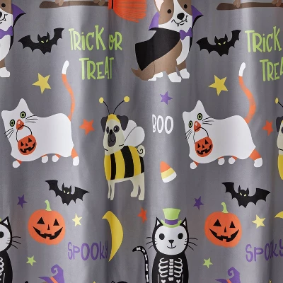 Trick Or Treat Pets Fabric Shower Curtain - SKL Home 4 Trick Or Treat Pets Fabric Shower Curtain - SKL Home - Image 2