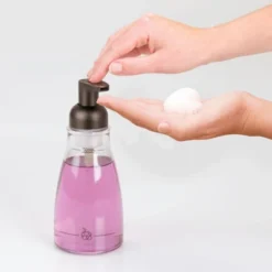 MDesign Round Refillable Foaming Hand Soap Dispenser Pump, 2 Pack -Bathroom Accessories Store GUEST 2831897b 6ef1 41d5 be60 b441deab2929