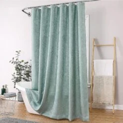 Kate Aurora Serena Elegant Jacquard Woven Fabric Shower Curtain - Standard Size -Bathroom Accessories Store GUEST 2963cad2 3dbd 49a4 b83d b81c34359616