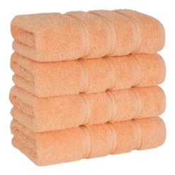 American Soft Linen 4 Pack Hand Towel Set, 100% Cotton, 16 Inch By 28 Inch, Hand Face Towels For Bathroom -Bathroom Accessories Store GUEST 2a5625e3 bd1a 4c45 a3be bf5a81f74853