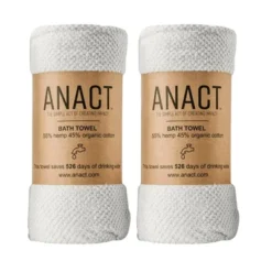 Anact Hemp And Organic Cotton Fast Drying Bath Towel 2pk -Bathroom Accessories Store GUEST 2ae9943c dd00 4b54 9253 11cacff322a3