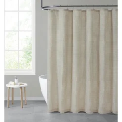 Hotel Collection Premium Waffle Weave Mold & Mildew Resistant Fabric Shower Curtain By Kate Aurora -Bathroom Accessories Store GUEST 2b1d44be 2e06 4617 8283 b72b229904bf