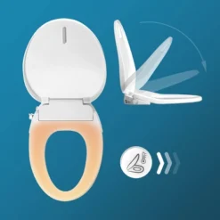 Electronic Smart Toilet Seat With Dryer Fits Elongated Toilets White - BidetMate -Bathroom Accessories Store GUEST 2d36160c 0ff9 414f bde0 a9e42384540f