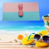 Unique Bargains Soft Absorbent Beach Towel Pineapple Pattern Classic Design Pink 55"x28" For Beach 1 Pcs -Bathroom Accessories Store GUEST 3195336d dbe1 449a 9ffa 3b4975a6713c