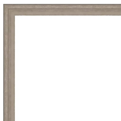 21" X 27" Non-Beveled Curve Wood Bathroom Wall Mirror Gray Wash - Amanti Art 4 21" X 27" Non-Beveled Curve Wood Bathroom Wall Mirror Gray Wash - Amanti Art - Image 2