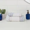 Pattern Filled Stripe Towel Blue - Threshold™ -Bathroom Accessories Store GUEST 339c2bf3 57c6 4880 b08b a8dc514adbbf