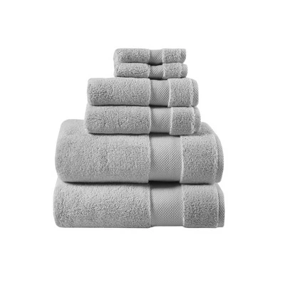6pc Splendor Cotton Bath Towel Set - Madison Park 10 6pc Splendor Cotton Bath Towel Set - Madison Park - Image 8