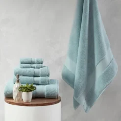 6pc Splendor Cotton Bath Towel Set - Madison Park