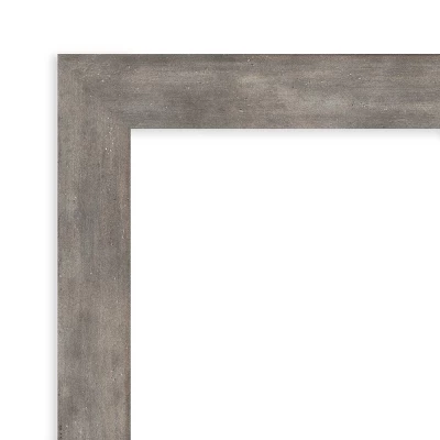 21" X 27" Non-Beveled Marred Wood Bathroom Wall Mirror Pewter - Amanti Art 4 21" X 27" Non-Beveled Marred Wood Bathroom Wall Mirror Pewter - Amanti Art - Image 2
