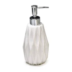 4pc Diamond Resin Bath Accessory Set White - Kralix -Bathroom Accessories Store GUEST 3701c779 094c 4f92 85d1 5b471c1ef388